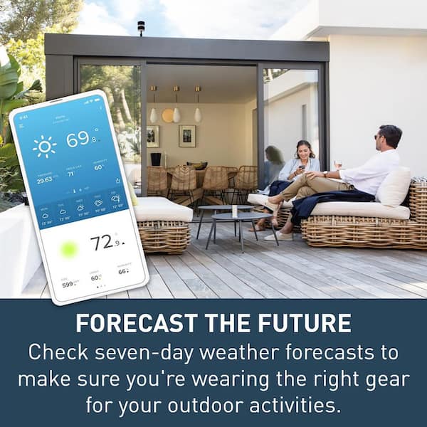 Netatmo Smart Weather Station Indoor Outdoor with Wireless Outdoor Sensor 