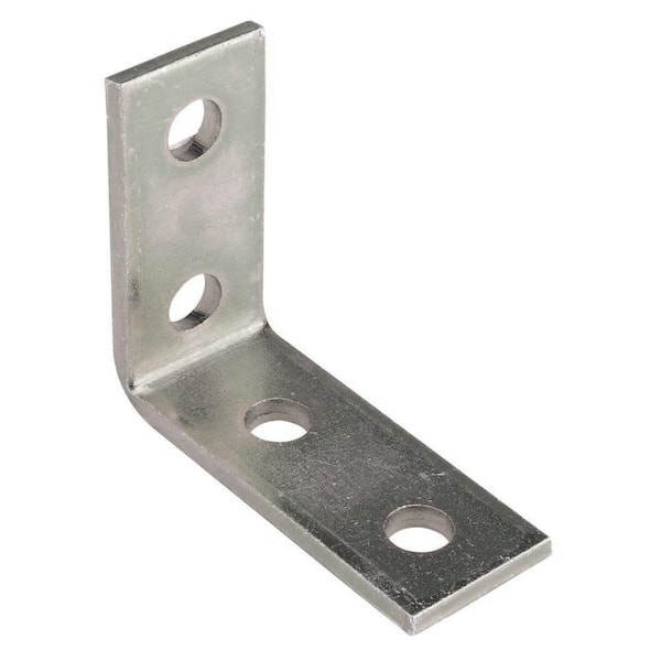 página Dedicación el plastico Superstrut 4-Hole 90 Degree Angle Strut Bracket - Silver Galvanized  ZAB205EG-10 - The Home Depot