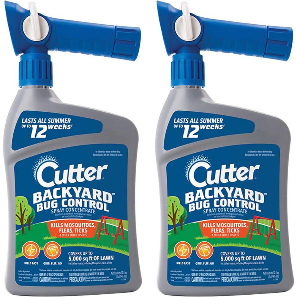 Cutter 32 oz. Backyard Bug Control Spray Concentrate (2-Pack) HG ...
