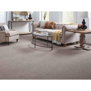 Bayburn  - Wind Chimes - Gray 15 ft. 24 oz. Polyester Pattern Installed Carpet