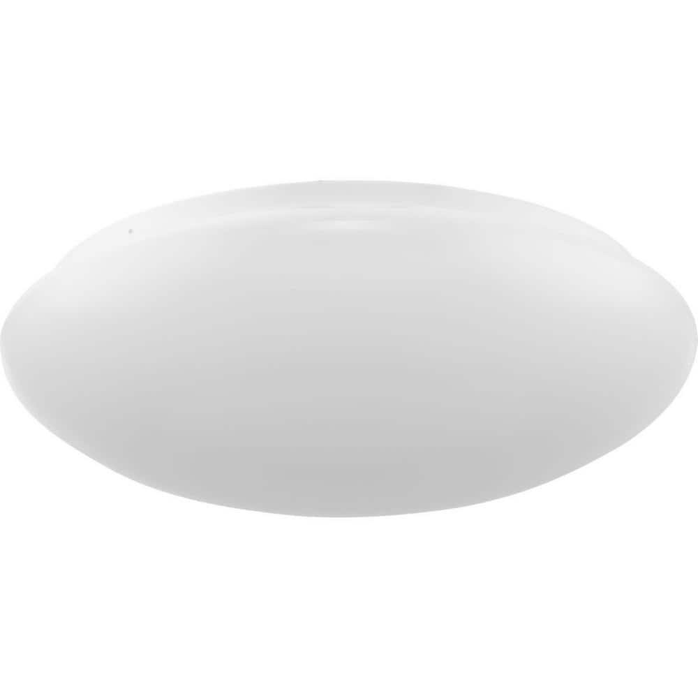 White Glass LED Flush Mount Light with Cloud Shade