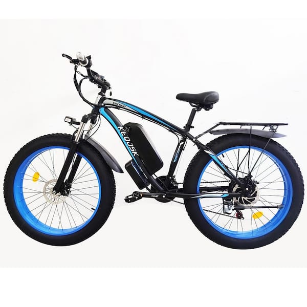 20 in. Unisex E-bike, With 100-Watts Brushless Motor 3-Riding Modes and  21-Gears, Blue