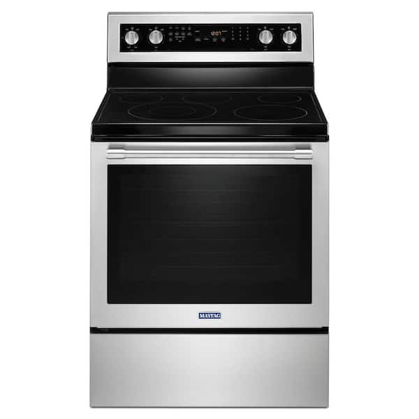 Maytag 6.4 cu. ft. Electric Range with True Convection in Fingerprint Resistant Stainless Steel
