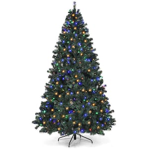 7.5 ft. Pre-Lit LED Artificial Christmas Tree with 550 Multicolor Lights