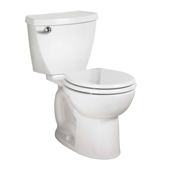 American Standard Cadet 3 PowerWash 10 in. Rough-in 2-Piece 1.28 GPF Single Flush High-Efficiency Round Toilet in White