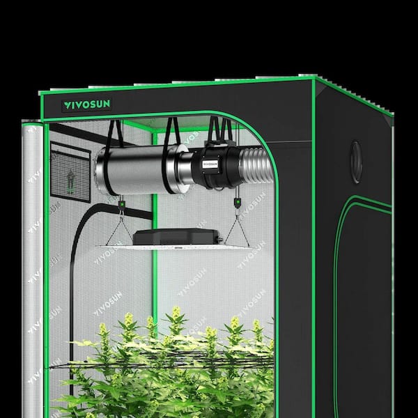 4 ft. x 4 ft. Grow Tent with 200-Watt LED Grow Light Kit and Ventilation System