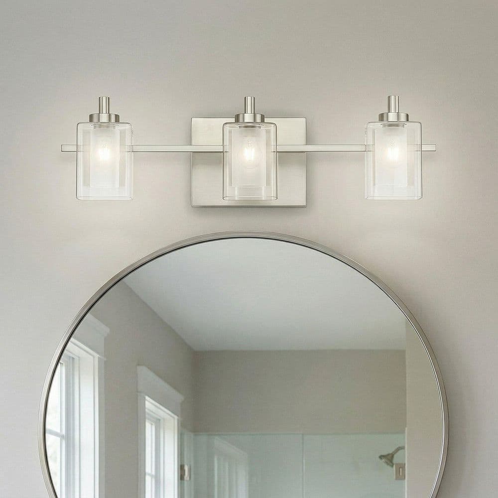 Quoizel Kolt 3-Light Brushed Nickel Vanity Light KLT8603BNLED