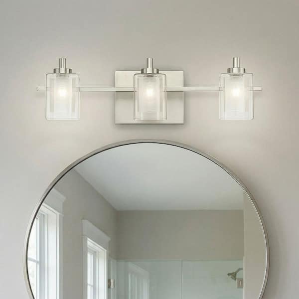 Quoizel Kolt 3-Light Brushed Nickel Vanity Light KLT8603BNLED