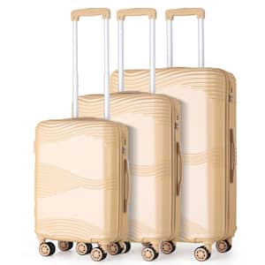 Pocomoke Hill Nested Hardside Luggage Set in Tan, 3 Piece - TSA Compliant