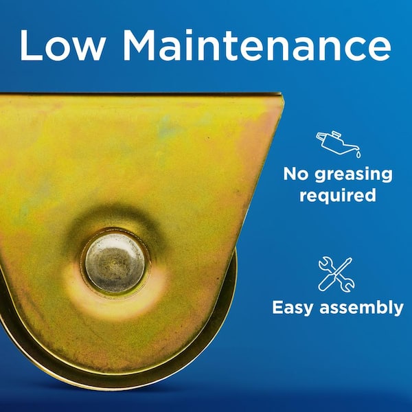 ALEKO 3.5 in. V-Groove Metal Gate Wheel for V-Profile Sliding Gate Tracks