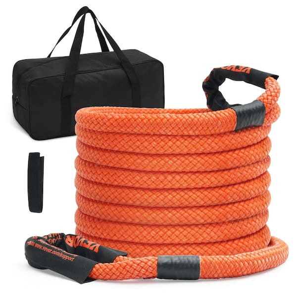 VEVOR 30 in. Recovery Tow Rope 38,000 lbs. Heavy-Duty Off Road Snatch Strap Extreme Duty Energy Snatch Strap for Truck ATV