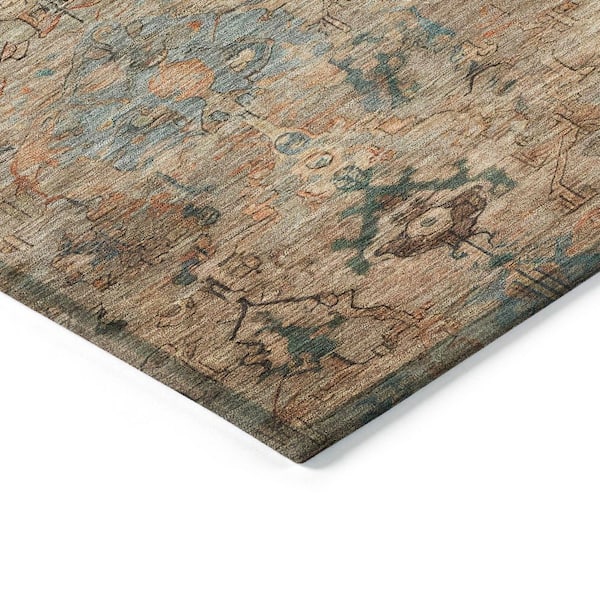 Chantille Machine Washable Indoor/Outdoor Abstract ACN2320 Khaki 3 ft. x 4 ft. Area Rug