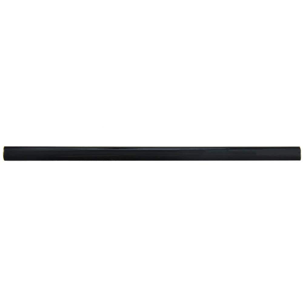 Twist Black Olive 1/2 in. x 11-3/4 in. Glossy Ceramic Wall Tile Trim price history on PriceWatchPro