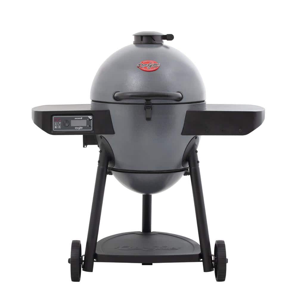 Char-Griller Auto Kamado Charcoal Grill in Gray