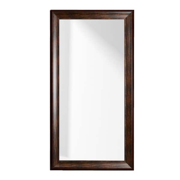 BrandtWorks Deep Brown Extra Large Wall Mirror 33 in. W x 72 in. H