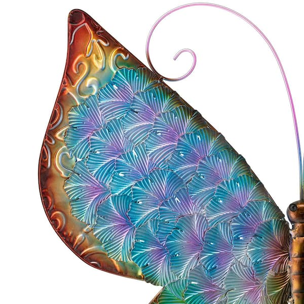 Retro Embossed Floral with Butterflies & Dragonflies Copper/Purple Iridescent 18 Retro Embossed Floral with Butterflies & Dragonflies Copper/Purple Iridescent 18