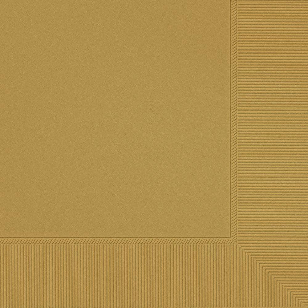 UPC 192937244319 product image for Amscan 5 in. x 5 in. Gold Beverage Napkins (600-Piece) | upcitemdb.com