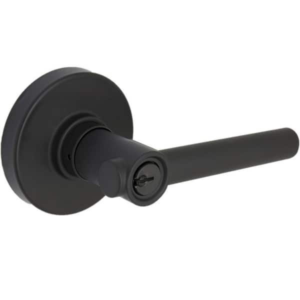 Defiant Highland Matte Black Keyed Entry Door Handle With Round Rose 32ld8x900c The Home Depot 0340