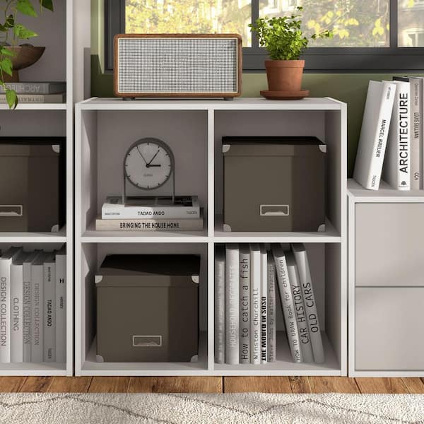 Furniture of America Quincy 23.7 in. Tall Stackable Greige
