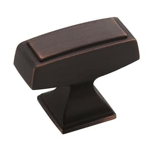 Mulholland 1-1/2 in. (38 mm) Oil-Rubbed Bronze Square Cabinet Knob