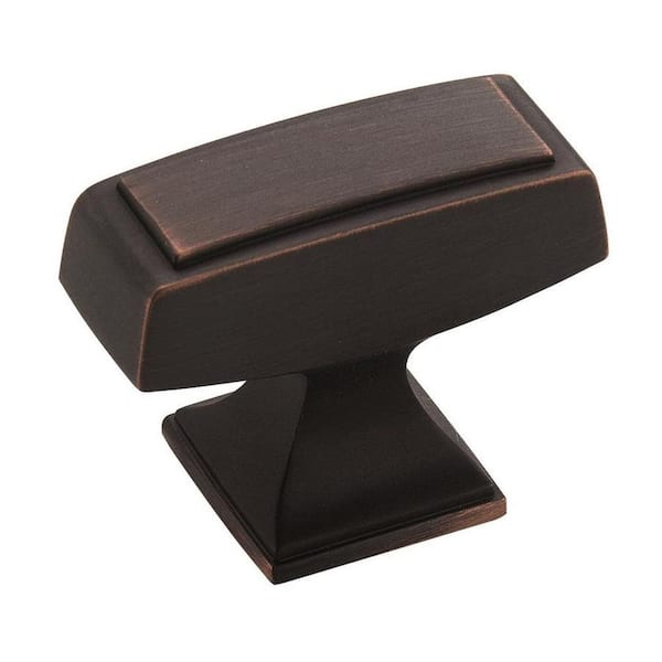 Amerock Mulholland 1-1/2 in. (38 mm) Oil-Rubbed Bronze Square Cabinet Knob