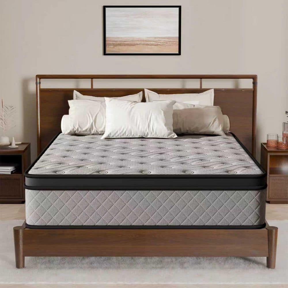 King Size Medium Hybrid Gel Memory Foam 12 in. Innerspring Pillow Top Hypoallergenic and Cooling Mattress price history on PriceWatchPro