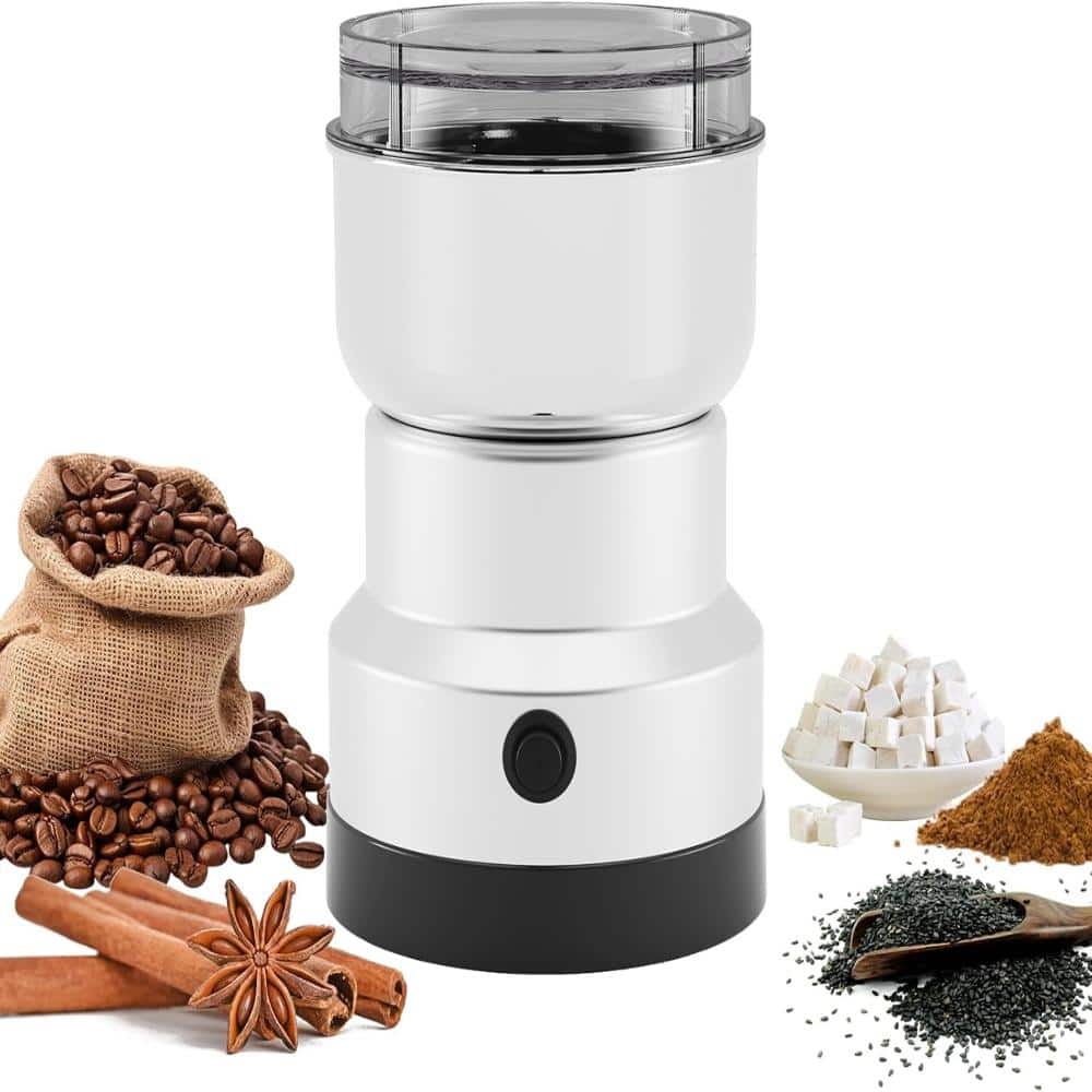Portable Spice Grinder for Coffee Bean Spices Electric Grinder with Stainless Steel Blades for Home Use,White price history on PriceWatchPro