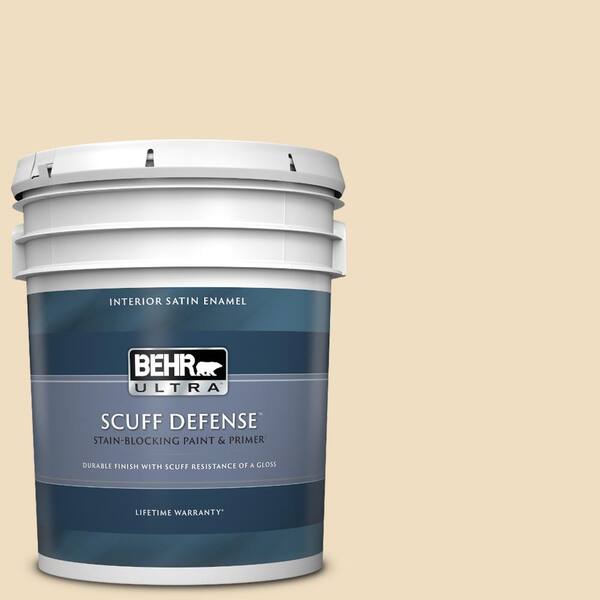 BEHR ULTRA 5 gal. #330E-2 Cornerstone Extra Durable Satin Enamel Interior Paint & Primer