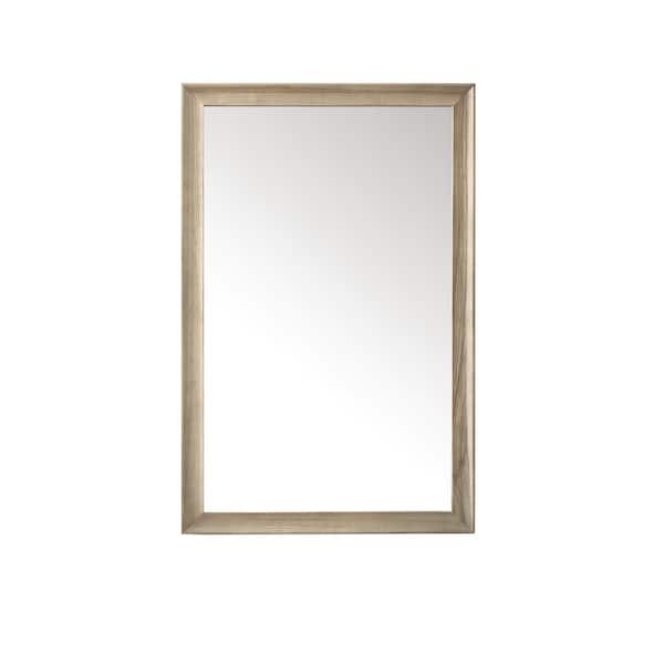 Glenbrooke 26 in. W x 40 in. H Framed Rectangular Wall Bathroom Vanity Mirror in Whitewashed Oak