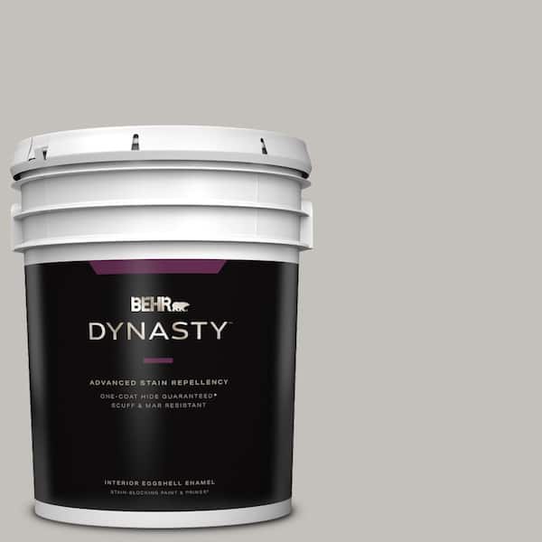 BEHR DYNASTY 5 gal. #PPU18-10 Natural Gray One-Coat Hide Eggshell Enamel Interior Stain-Blocking Paint & Primer
