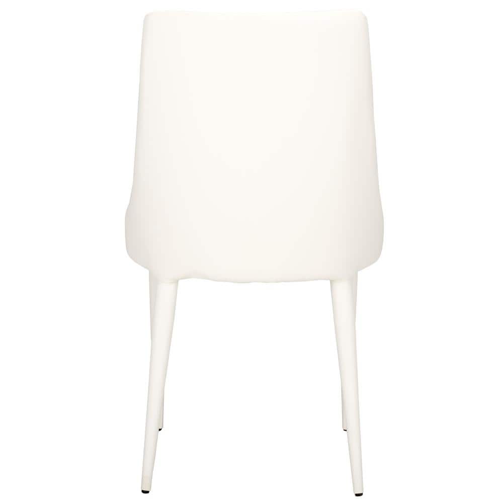 Summerset White Leather Upholstered Dining Side Chair Set