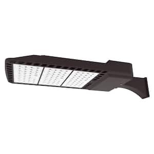 3000-Watt Equivalent Integrated LED Bronze Outdoor Commercial Area Light with Wall Mount, 38400 Lumens