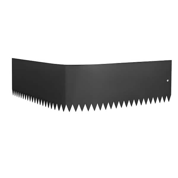 Cubilan Metal Landscape Edging, 20 ft. x 6 in. x 0.05 in. Pack of 6, Black