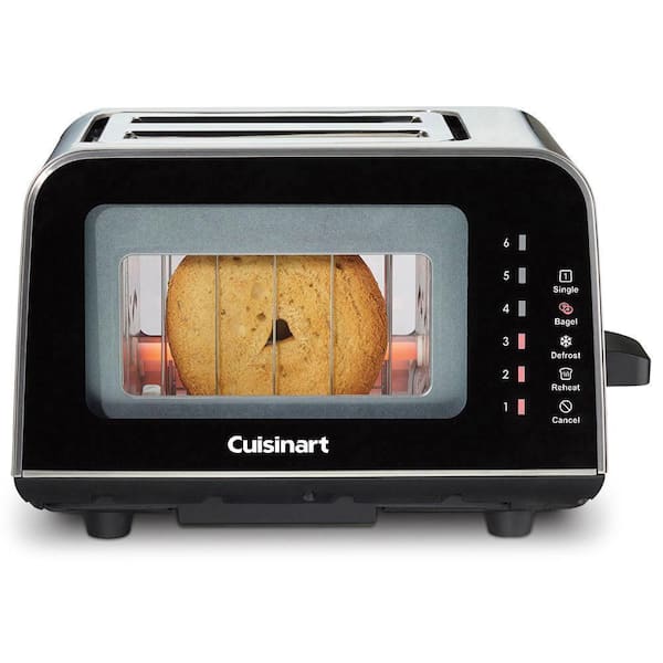 Cuisinart 2-Slice Extra-Wide Slot Black Stainless Steel Toaster