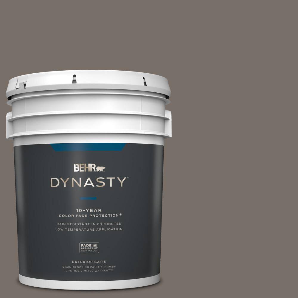 BEHR DYNASTY 5 gal. BNC37 Gray Owl Satin Enamel Exterior Stain