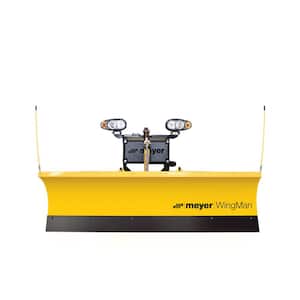 WingMan 72 in. Snow Plow With LED Lights for Receiver Hitch