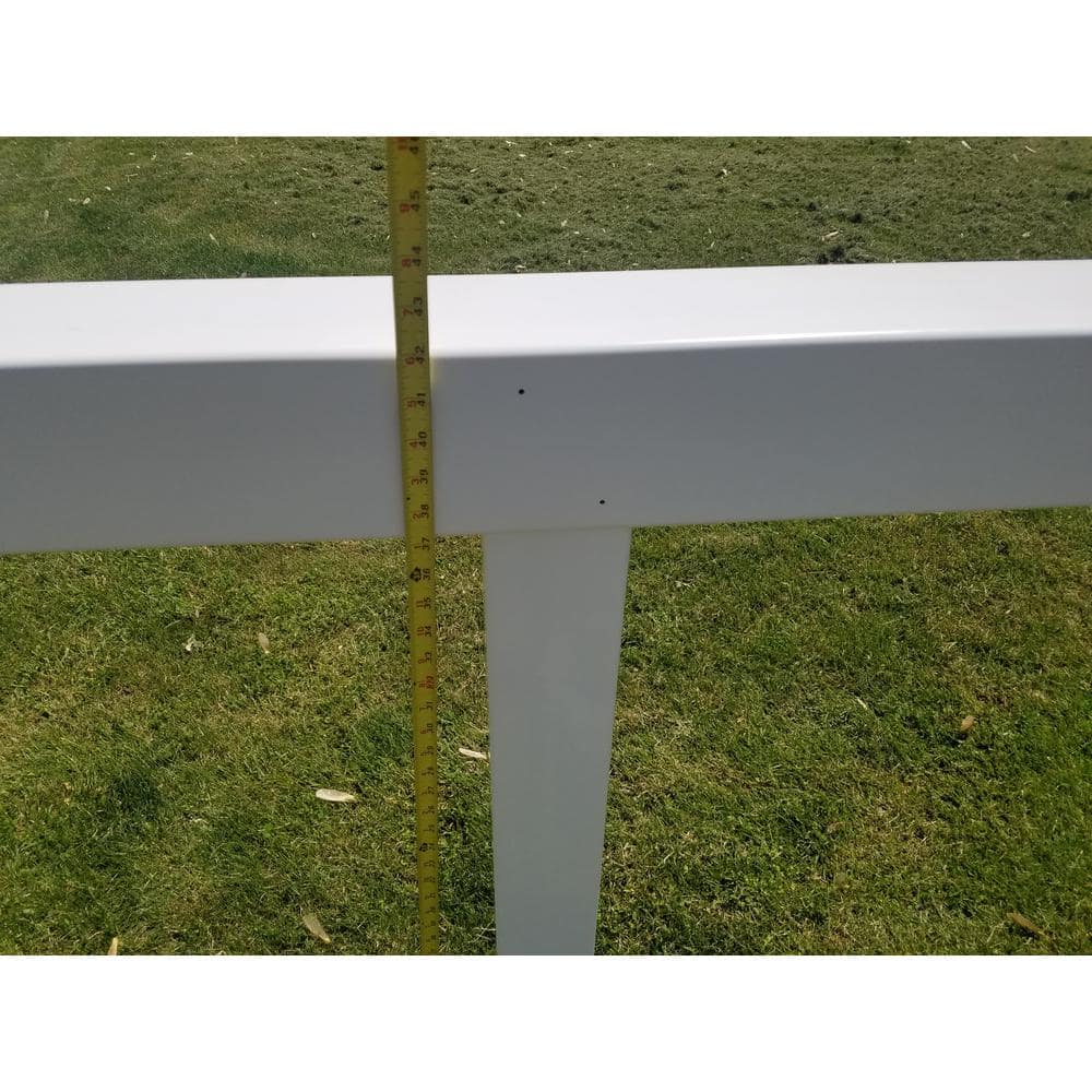 White Vinyl Mailbox Post Sleeve with Stainless Steel Hardware