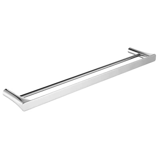 ANZZI Caster 3 Series 25 in. Double Towel Bar in Polished Chrome