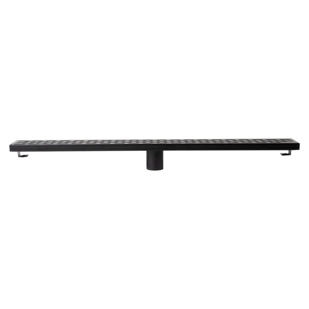 32'' Black Matte Stainless Steel Linear Shower Drain