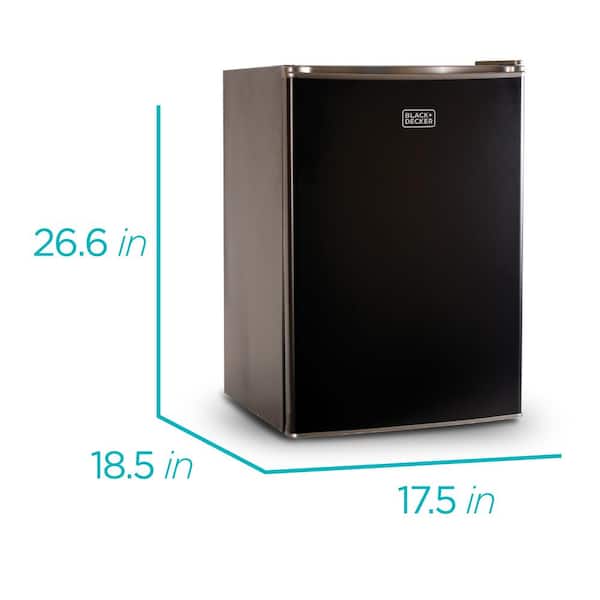 Black & Decker Compact Refrigerator - 2.5 cu ft - Black