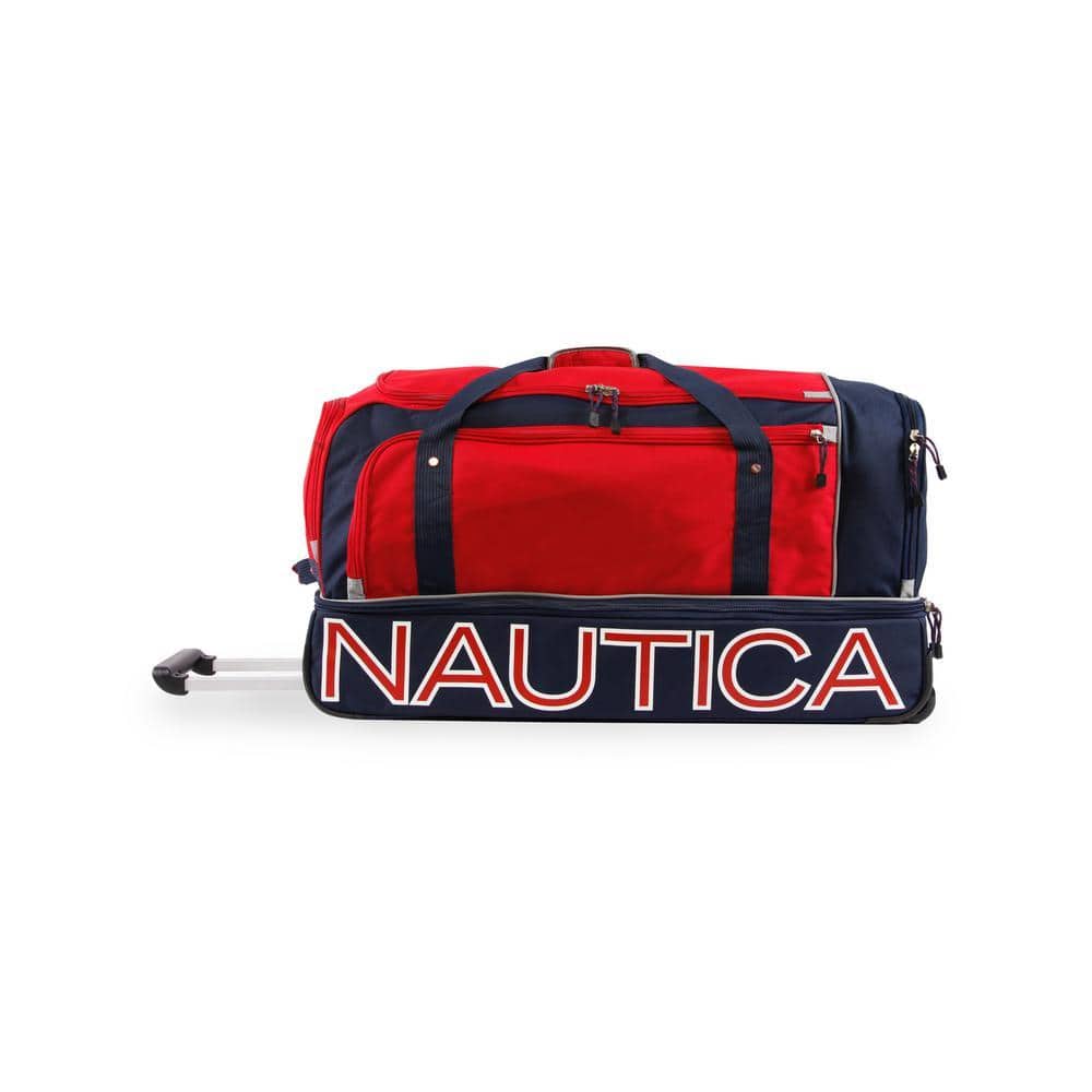 Nautica NT SUBMARINER 30 in. ROLLING DUFFEL - RED/NAVY NT-WD-X330