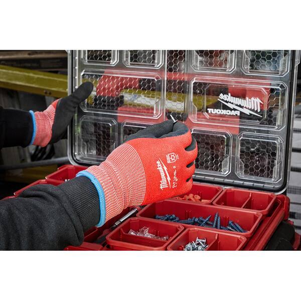 Milwaukee X-Large Red Latex Level 1 Cut Resistant Insulated Winter Dipped Work  Gloves 48-22-8913 - The Home Depot