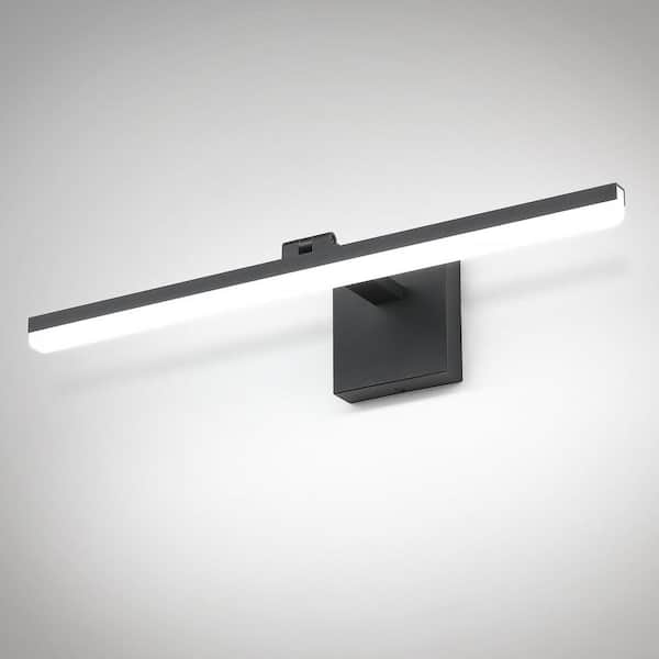 23.6 in. 1-Light Black LED Vanity Light Bar with Adjustable and Dimmable 5500K Light
