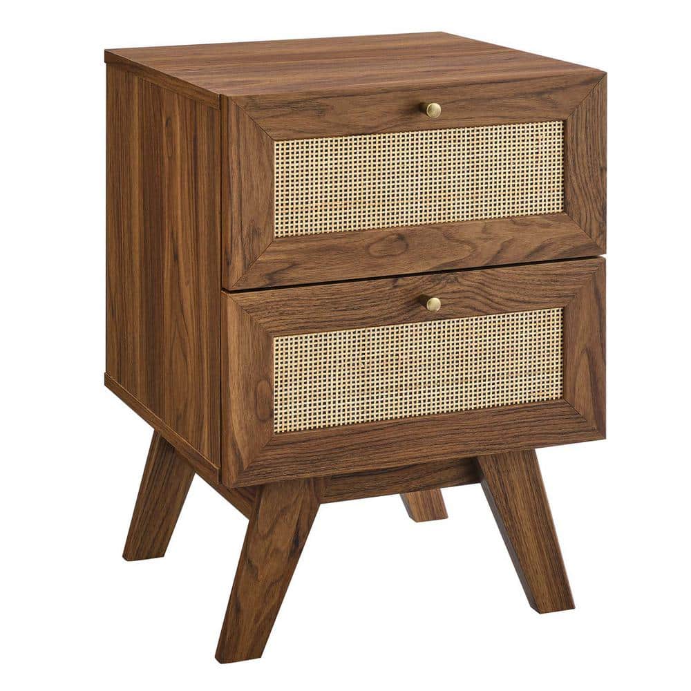 MODWAY Soma 2-Drawer Nightstand in Walnut