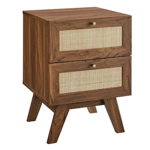 Modway Dylan Nightstand, Walnut Gray