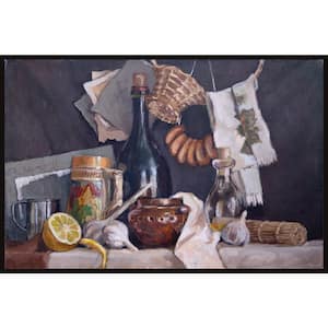 "Cooking Is an Art" by Marmont Hill Floater Framed Canvas Food Art Print 24 in. x 36 in.
