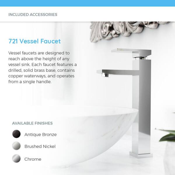 Mr Direct Stone Vessel Sink In Honed Basalt Black Granite With 721 Faucet And Pop Up Drain In Antique Bronze 862 721 Abr The Home Depot