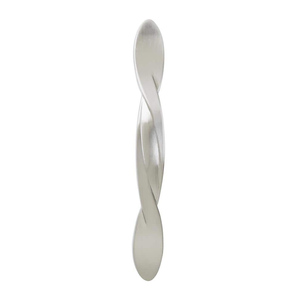 Satin Nickel Brushed Arch Cabinet Pull with Mounting Hardware