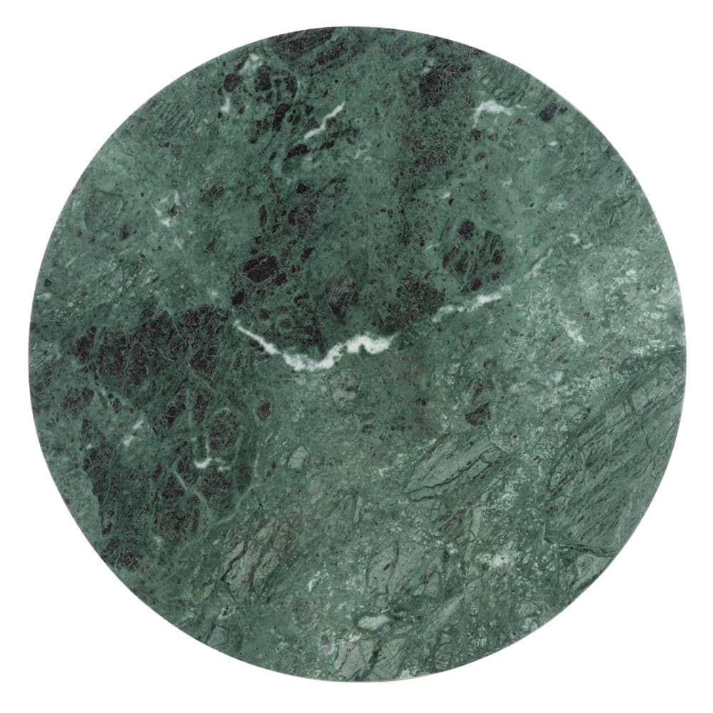 Valentia 10 in. Pink Round Marble End Table - thumbnail 3