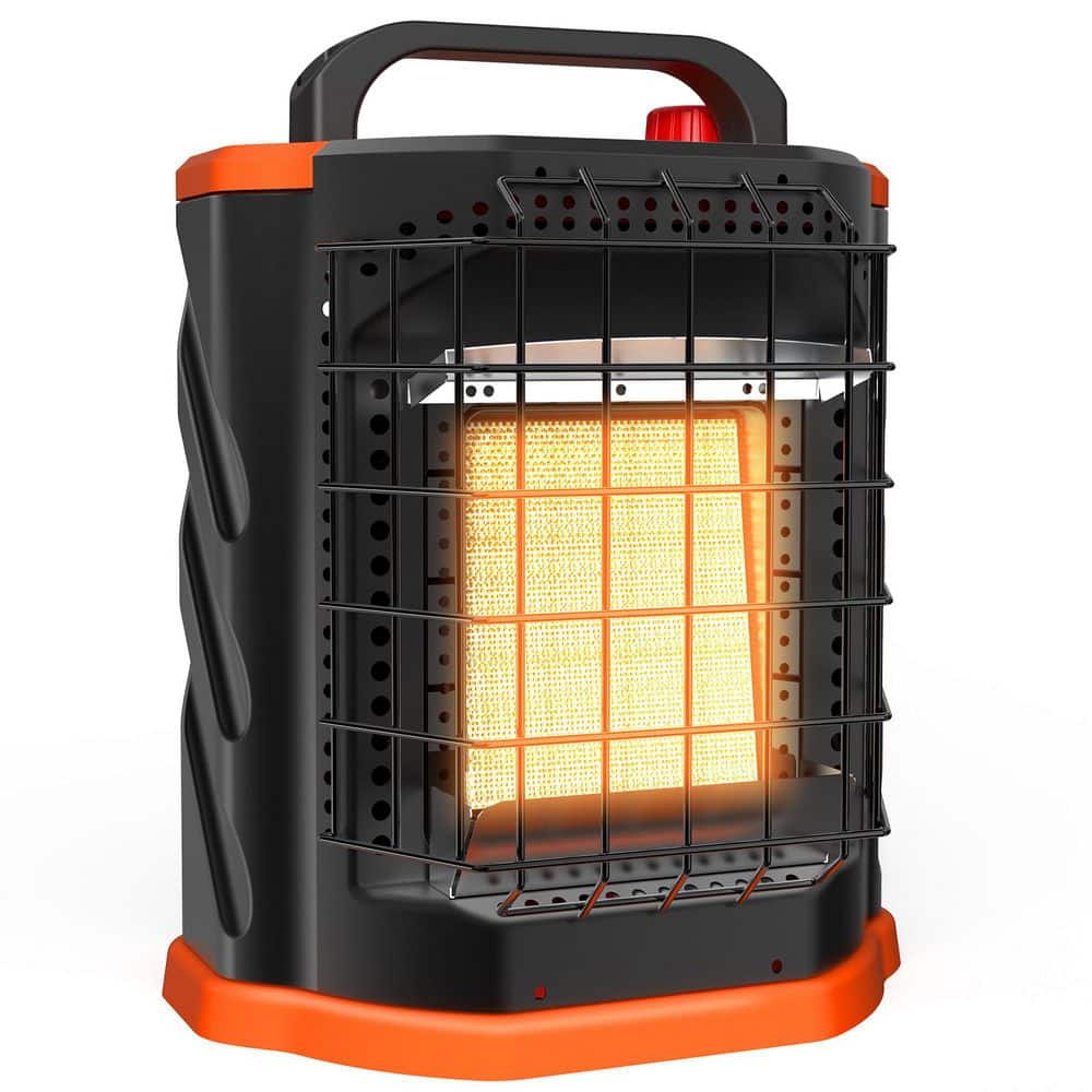 9000 BTU Portable Radiant Propane Heater Tip-Over ODS Safety Metal Gray Gas Powered Tabletop Heater with Handle price history on PriceWatchPro